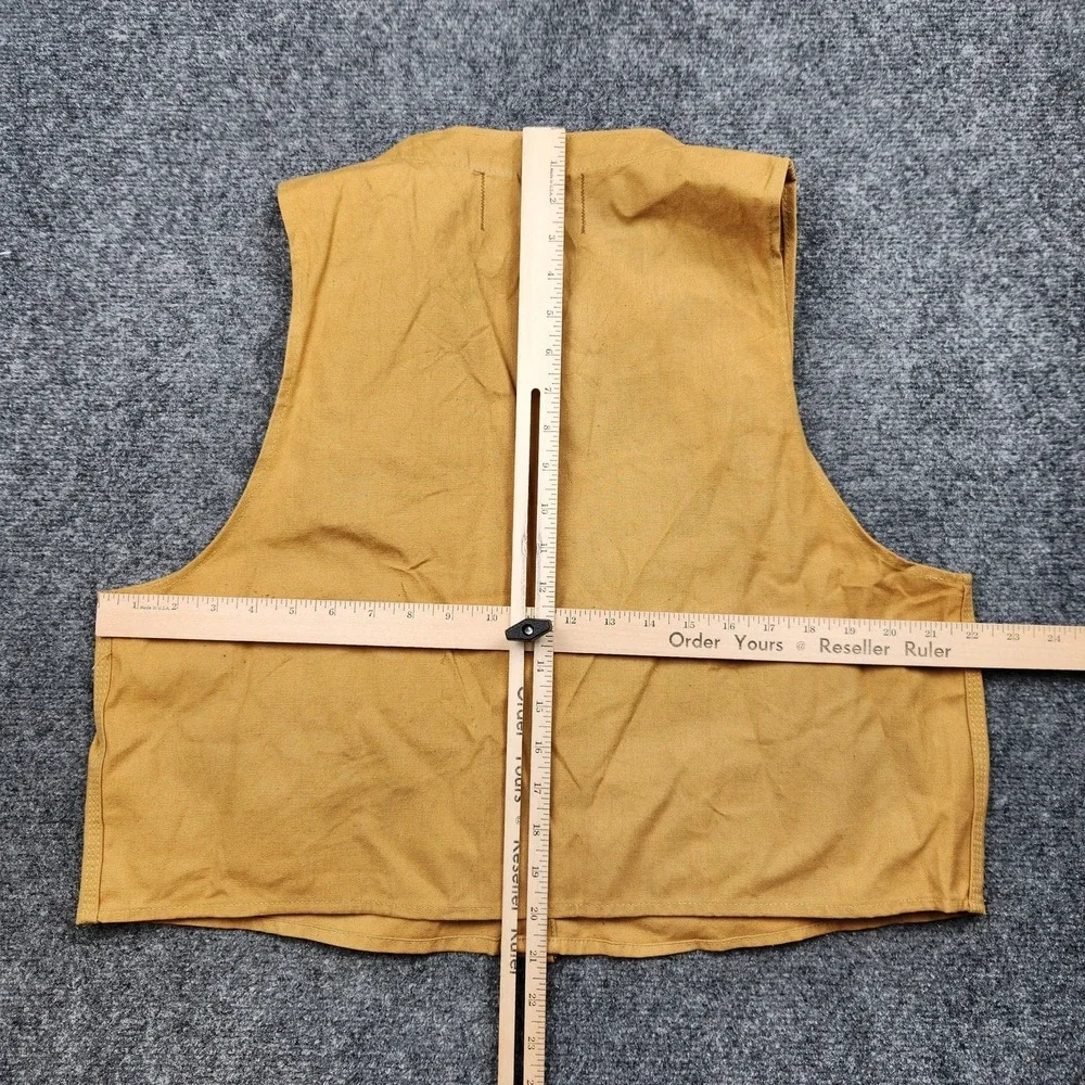 Vintage Hawthorne‎ Shell Vest Mens Large Brown Canvas Shooting Hunting 2201